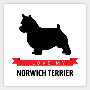 I Love My Norwich Terrier Magnet